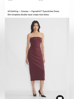 Aritzia Babaton Eyecatcher Strapless Dress -  Sumac Bergundy,  BNWT